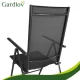 Folding Garden Chair Gardlov, 2 pcs, Black