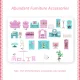 Kids Toy Dollhouse with Furniture DIY Constructor