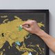 Poster with World Travel Map, Gift Scratch 82 x 59 cm