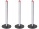 Black LED Desk Lamp with 3 Light Colors and Brightness Control, 25 cm