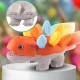 Montessori Dinosaur Shape Sorter Toy, Orange