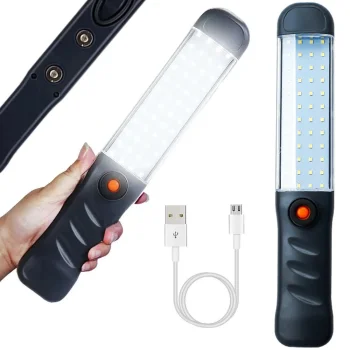 Rechargeable 48 COB LED Work Light with USB, Hook and Magnet