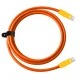 Newell USB-C to USB-C Cable 100W, 2m, Silicone, Orange-Yellow