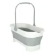 Collapsible Rectangular Mop Bucket with Handle, 15L, Grey