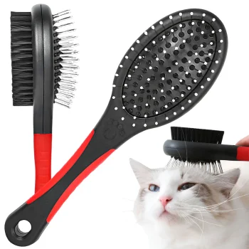 Double-Sided Brush for Dog and Cat Hair