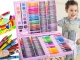 Art Set in a Suitcase, 168 Pieces, Pink
