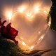 Wall Window LED Light Luminous Christmas Decoration \"Heart\", 17x17cm