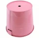 Practical balcony flower pot with handle, 16 cm, pink