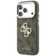 Guess 4G & Big Resin Logo Case for iPhone 18 Pro / 17 Pro, Brown