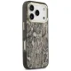 Guess Python Pattern MagSafe dėklas iPhone 17 Pro, rudas