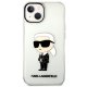 Apple iPhone 14 Plus 6.7\" Karl Lagerfeld Ikonik Karl Case Cover, Transparent