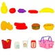 Kids Picnic Basket with Play Fruit and Drinks