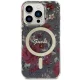 Guess iPhone 14 Pro Case IML Flower MagSafe, Khaki