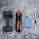 Rockbros 750 ml Bike Bottle - Transparent Black with Red Mouthpiece