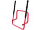 Folding Double Bike Wall Mount with Hooks, Black/Red