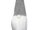 Standing Christmas Gnome, Scandinavian Holiday Decoration, Gray