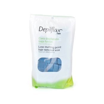 DEPILFLAX hard depilatory wax in bars (1 kg), soothing with azulene
