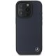 Mercedes iPhone 16 Pro Max Case Wood Imitation Leather MagSafe, Navy Blue