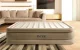 Intex 64428Nd Airbed with Built-in Pump, 203x152x46 cm, Grey/Beige