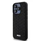 DKNY iPhone 15 Pro Case 3D Rubber Repeat Pattern, Black