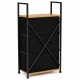 Storage Cabinet with 3 Fabric Drawers ModernHome, 59 x 24 x 81 cm
