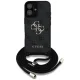 Guess 4G Big Logo Cord Strap Crossbody Case for iPhone 16 Plus Black