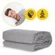 4FIZJO Weighted Sensory Blanket for Adults, 8 kg, 150 x 200 cm, Grey