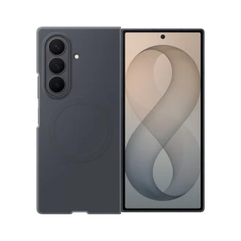 Samsung Galaxy Z Fold 8 Silicone Magnet Case with 2 Screen Films, Black