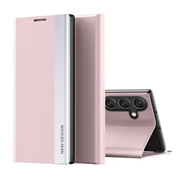 Hurtel Sleep Case Pro Flip Case for Samsung Galaxy S25+, Pink