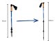 Adjustable Nordic Walking and Trekking Poles, Blue