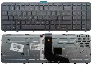 Keyboard for HP ZBook 15 G1 G2, 17 G1 G2, Backlit with Trackpoint, US, Black