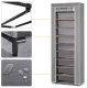 Massido Textile Shoe Cabinet, Gray