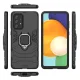 Ring Armor Case for Samsung Galaxy A73 with Ring Holder, Black