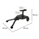 Universal Stroller Board with Seat, Black