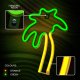 Palm Tree LED Neon Sign Neolia NNE04, Orange and Green