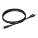 Maclean MCE845B USB to Apple 8-Pin Cable 2.4A 1m, Black