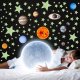 Fluorescējošas spīdošas zvaigžņu uzlīmes Planētas Kosmoss 453 gab