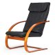Modernhome Finnish Rocking Chair Black/Walnut