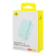 Baseus Magnetic Mini MagSafe 10000mAh 20W powerbank with built-in Lightning cable - blue + Baseus Simple Series USB-C -...
