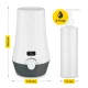 4Fizjo Electric Massage Oil Warmer, White