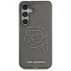 Karl Lagerfeld Rhinestones Karl Head Logo vāciņš Samsung Galaxy S25, Melns