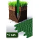 Plonos PL-940 Plant Support Stakes 180 cm, Green, 10 Pcs