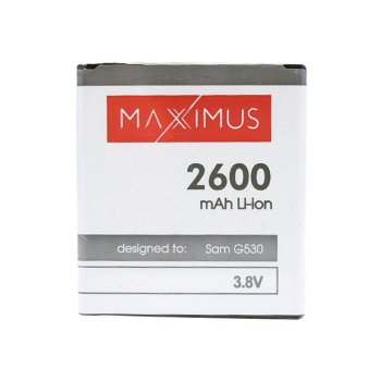 Аккумулятор Maxximus для Samsung G530 Grand Prime, 2600mAh
