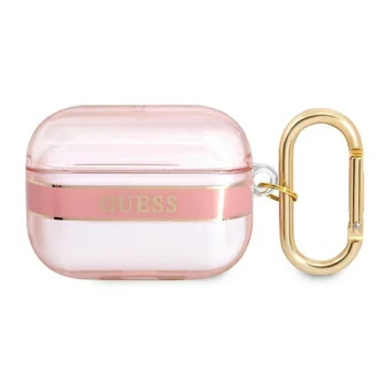 Guess Strap Collection TPU Case for AirPods Pro, Pink