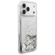 Guess Liq. Glitter 4 Charms Case for iPhone 17 Pro Max, Silver