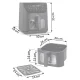 Air Fryer Berdsen BD-660, 8 L, 1700 W, Black