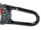 Metal Tourist Compass with Carabiner
