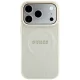 Guess Saffiano Peony & Ring MagSafe case for iPhone 18 Pro / 17 Pro, beige
