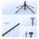 Orico SPN185 Selfie Stick Tripod with 1/4\" Thread and Bluetooth 5.2, Black