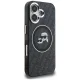 Karl Lagerfeld IML Glitter Karl & Choupette MagSafe Case for iPhone 16, Black